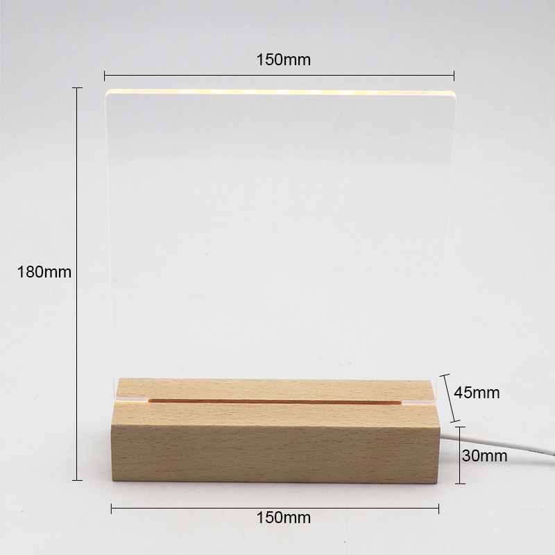 Kit de bricolaje lámpara acrílica en blanco