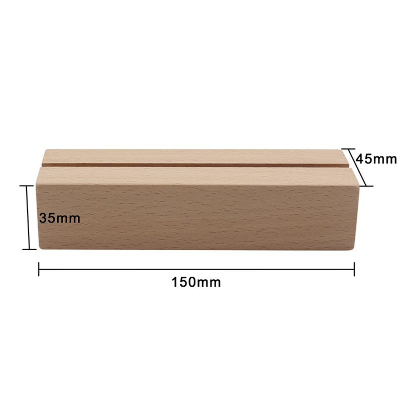 Rectangle Wood Light Base LED Night Light Stand con cable de interruptor USB