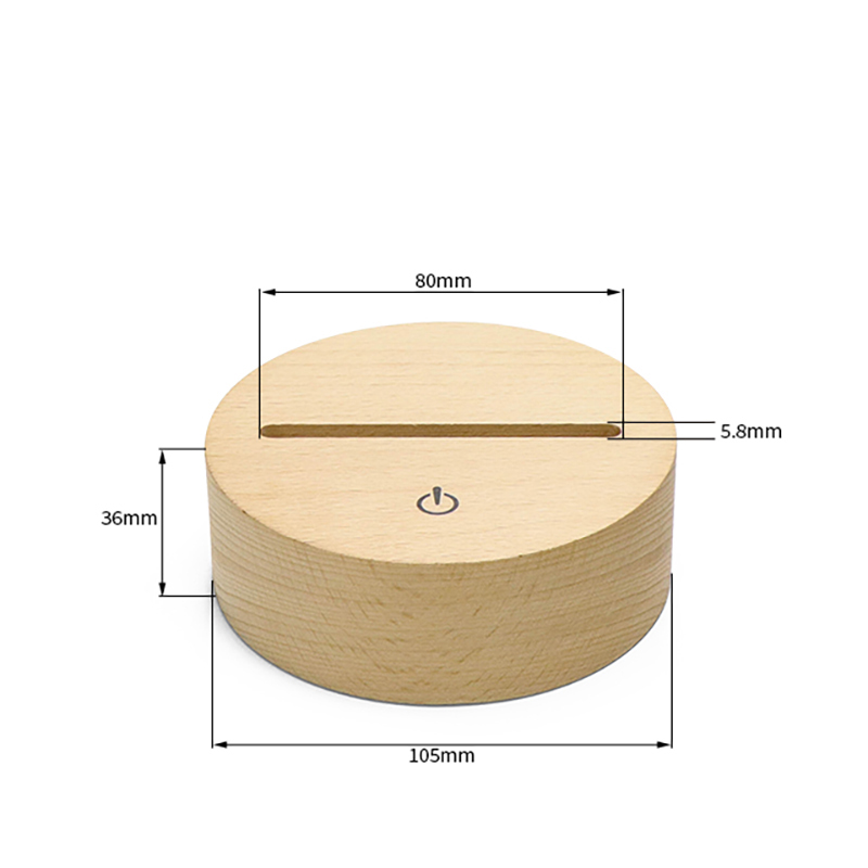 16 colores RGB Base LED de madera con batería AA con remoto