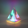 Lámpara LED acrílica de ilusión 3D en forma de triángulo