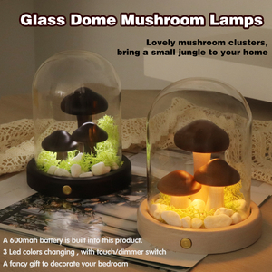 Lámparas de mesa inalámbricas de Amazon Lámparas de champiñón Vintage Night Lights