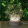 Mesa de lámpara de luz nocturna LED de acrílico LED de unicornio para dormitorio