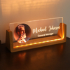 Luz de la noche acrílica Soporte en forma de U Sopotación de fotos personalizada