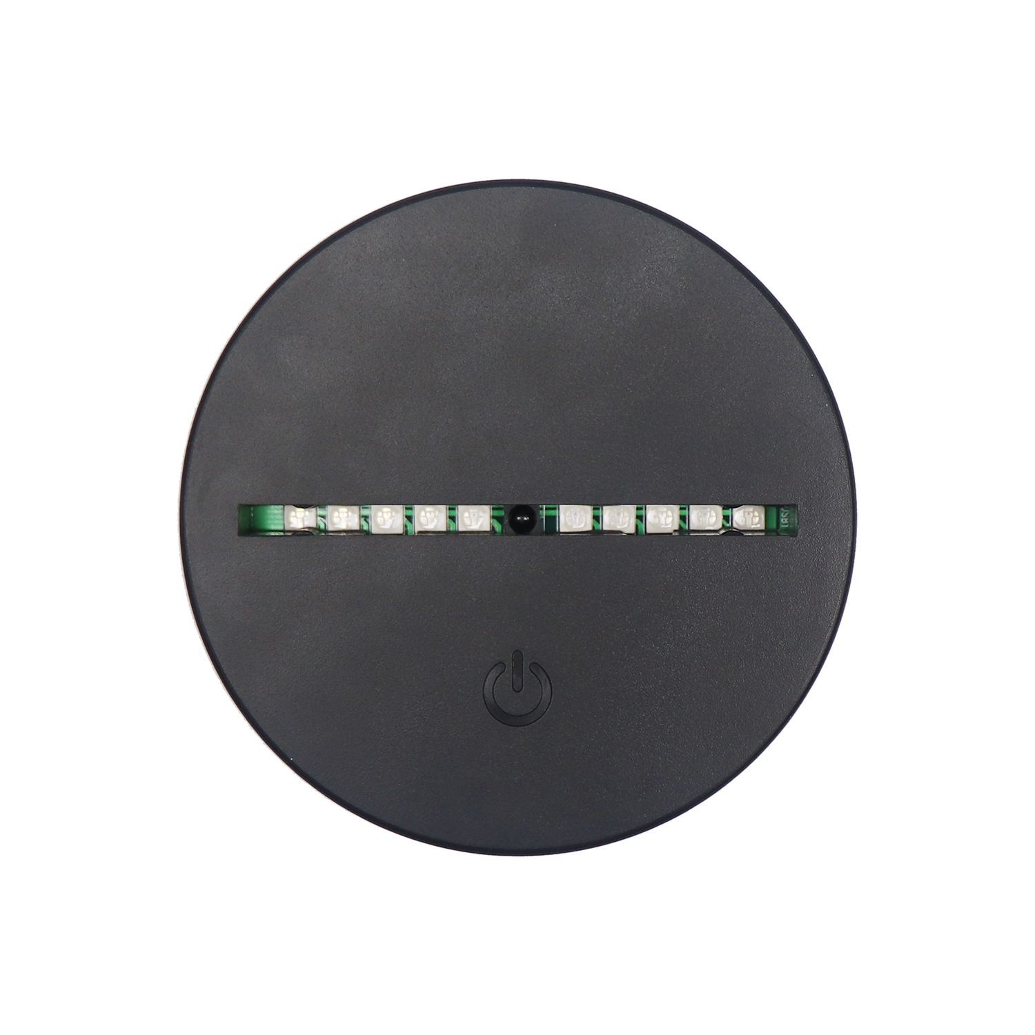 Soporte de lámpara LED de ABS negro para acrílico