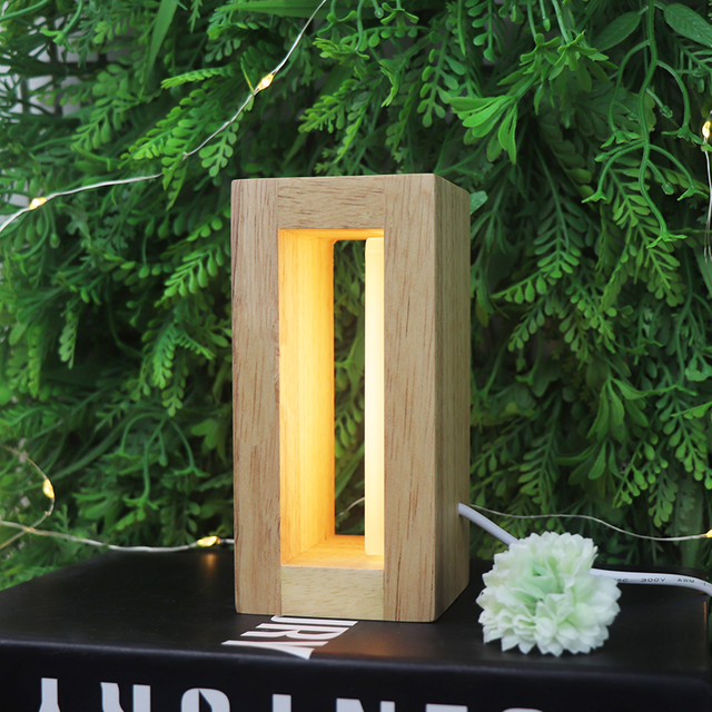  Ins Creative Simple Solid Wood Desk Lamm