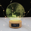 Lámpara de visualización creativa 3D personalizada Bluetooth 3D Luz de mesa LED recargable