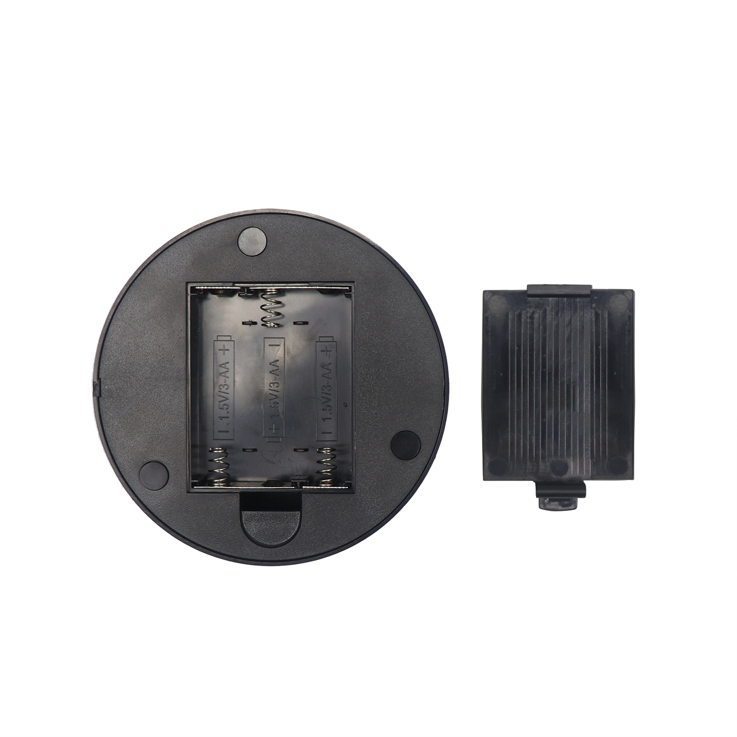 Soporte de lámpara LED de ABS negro para acrílico