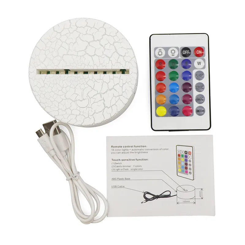 Pantalla LED ABS de RGB Crack con caja de batería
