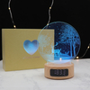 Lámpara de visualización creativa 3D personalizada Bluetooth 3D Luz de mesa LED recargable