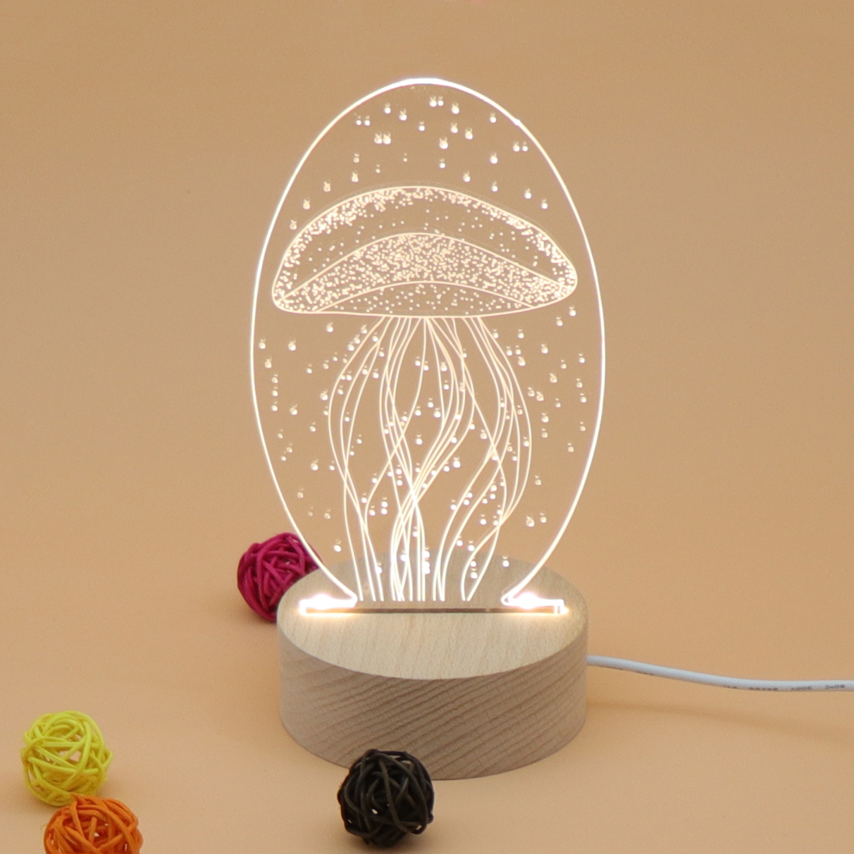 Jellyfish Nightlight LED Nite Luces