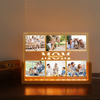 Foto personalizada U Forma A acrílico LED Foto Frame Light