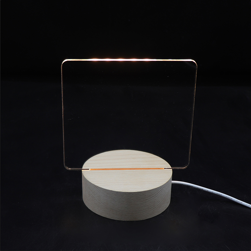 Lámpara acrílica de bricolaje de bricolaje a mano en blanco simple y creativo