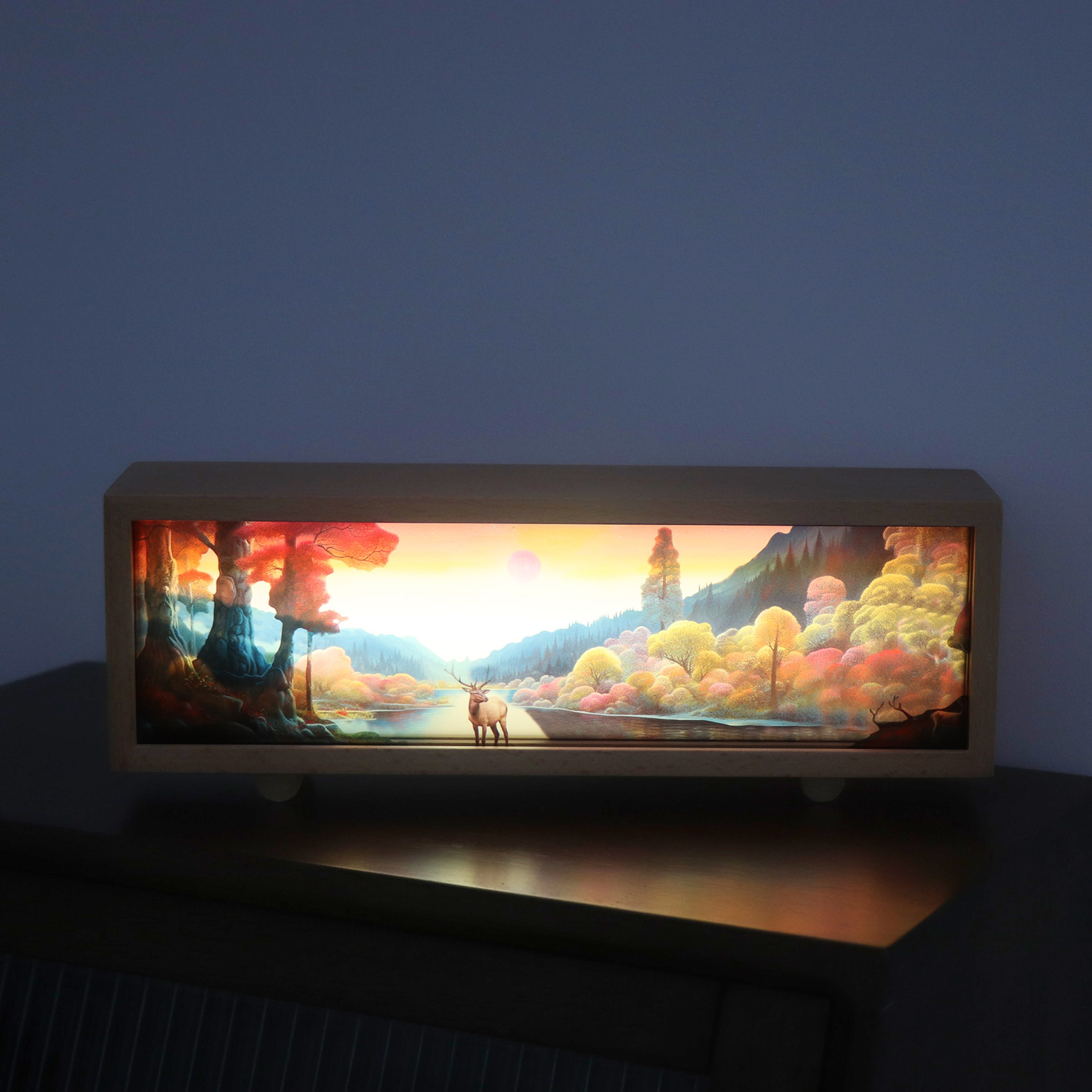 Caja de luz LED táctil de lámpara acrílica de diseño personalizado