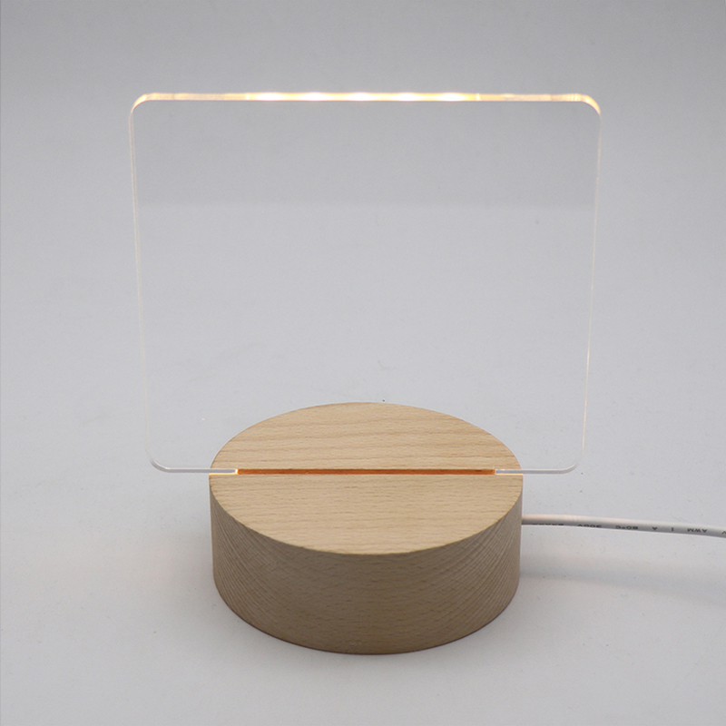 Lámpara acrílica de bricolaje de bricolaje a mano en blanco simple y creativo