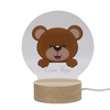 Lindos animales acrílico UV Night Light 