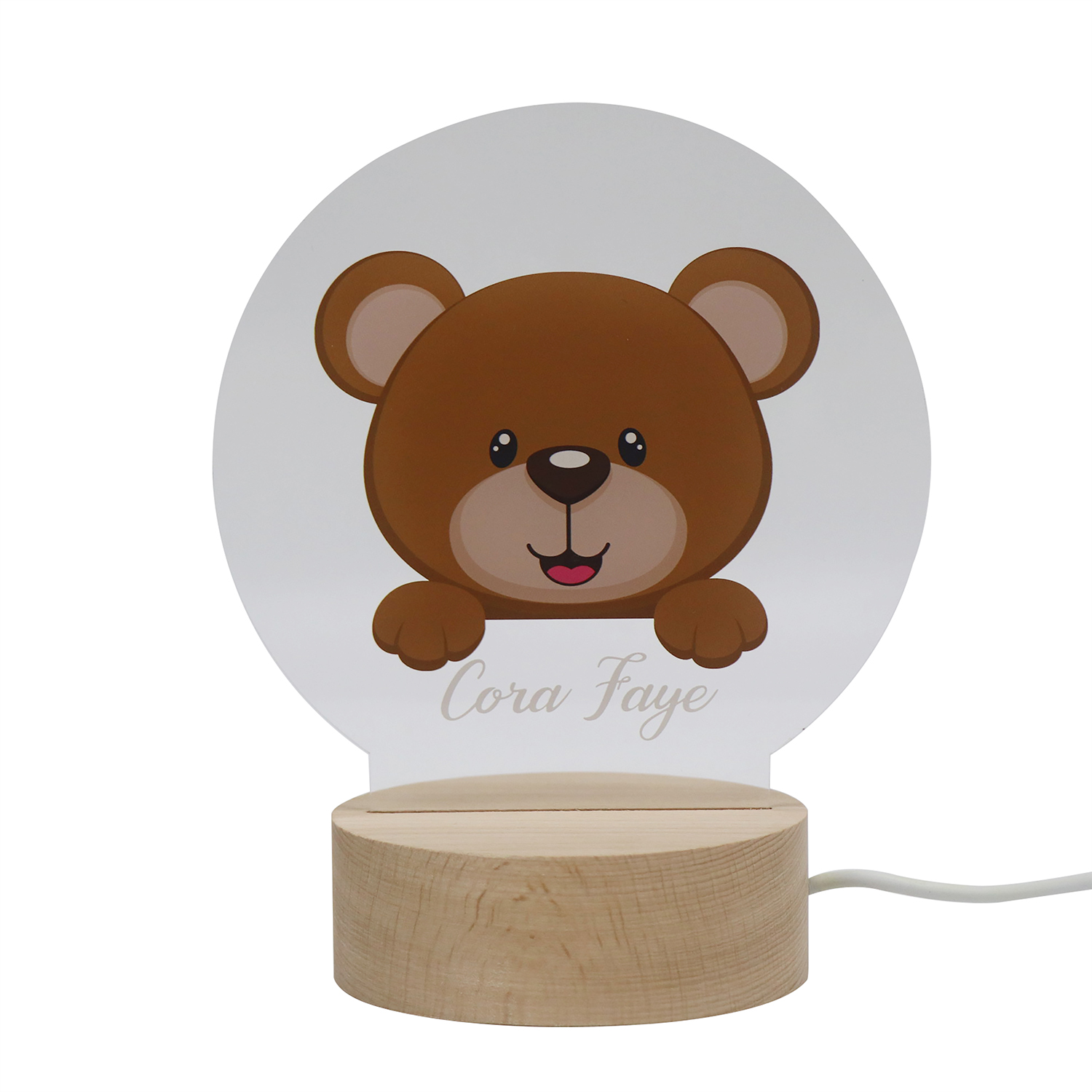 Lindos animales acrílico UV Night Light 