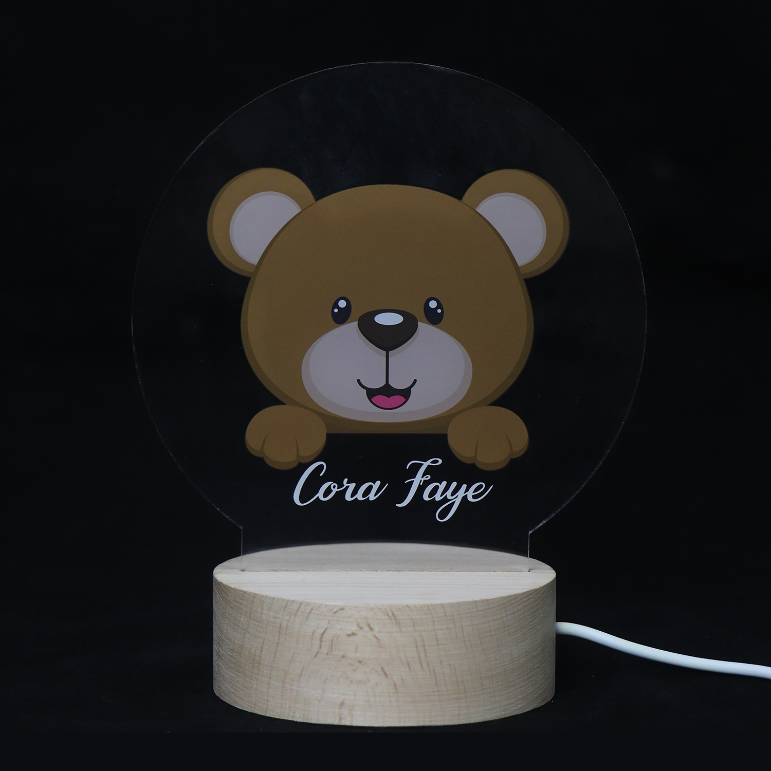 Lindos animales acrílico UV Night Light 