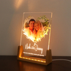 Luz de la noche acrílica Soporte en forma de U Sopotación de fotos personalizada