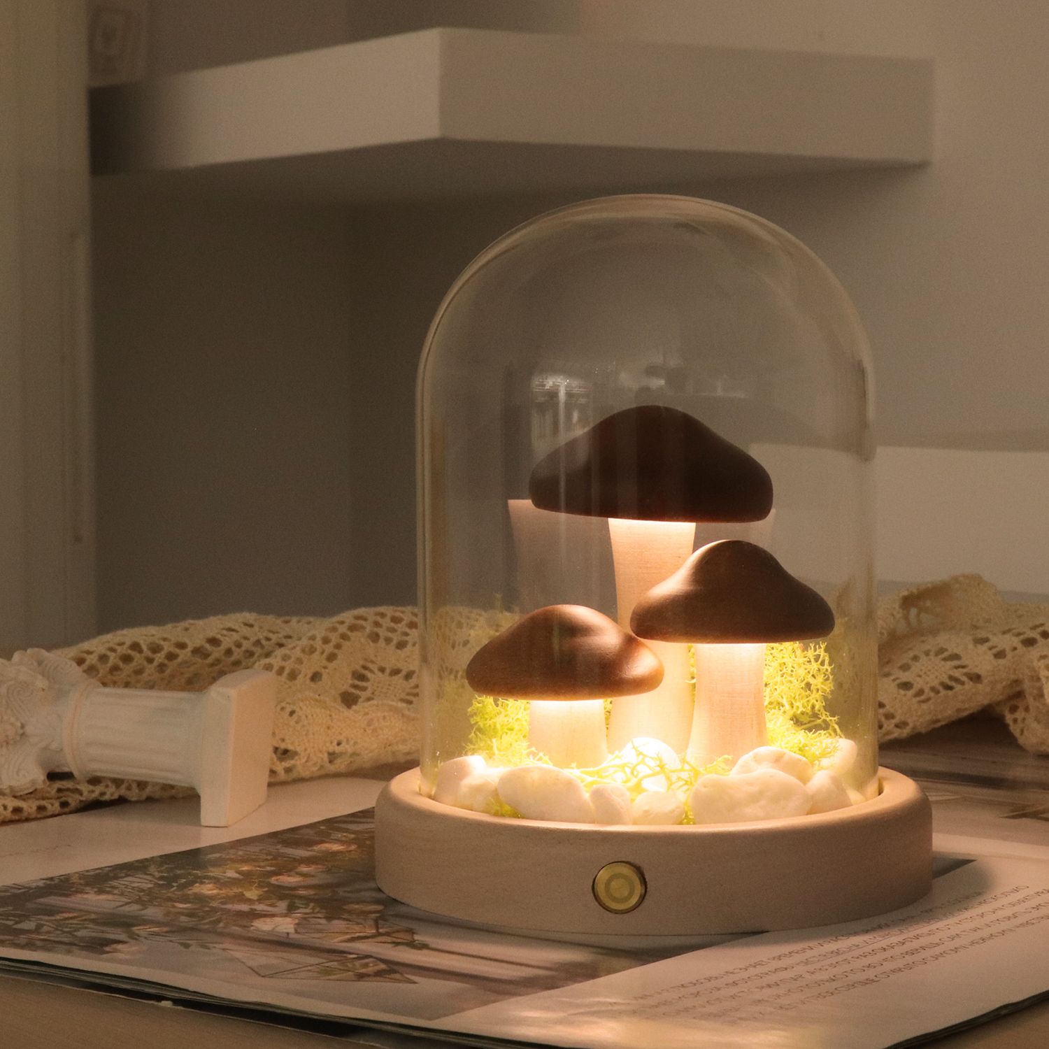 Lámparas de mesa inalámbricas de Amazon Lámparas de champiñón Vintage Night Lights
