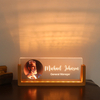 Luz de la noche acrílica Soporte en forma de U Sopotación de fotos personalizada